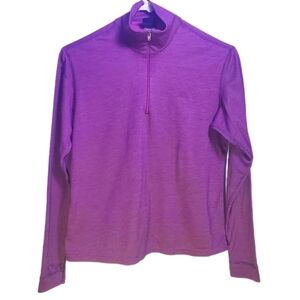PATAGONIA Capilene 1/4 Zip Base Layer Pullover Long Sleeve Top Plum Women's SM